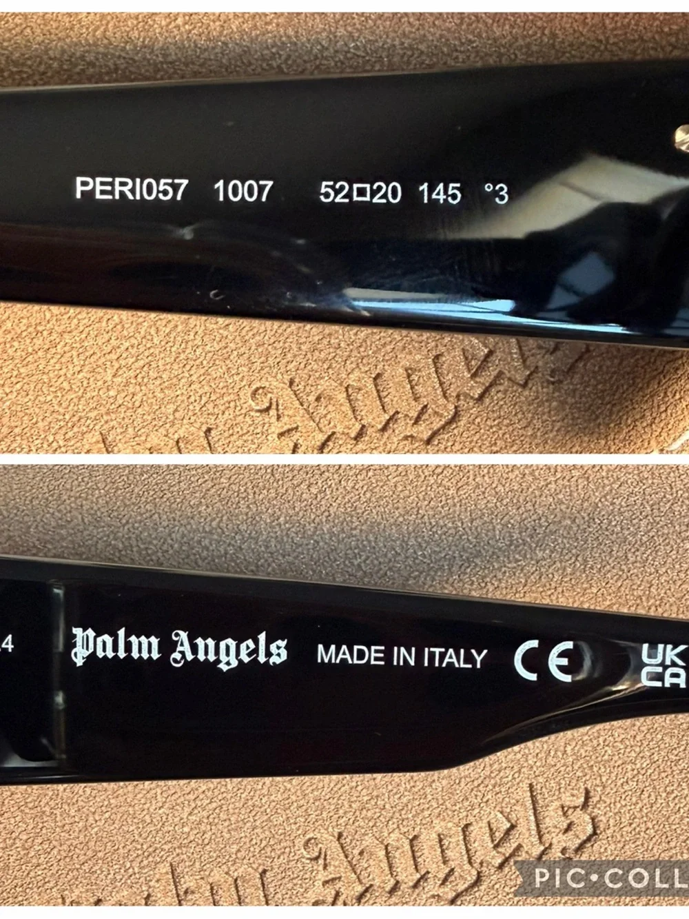 Palm Angels Black Sunglasses with Gold Palm Logo